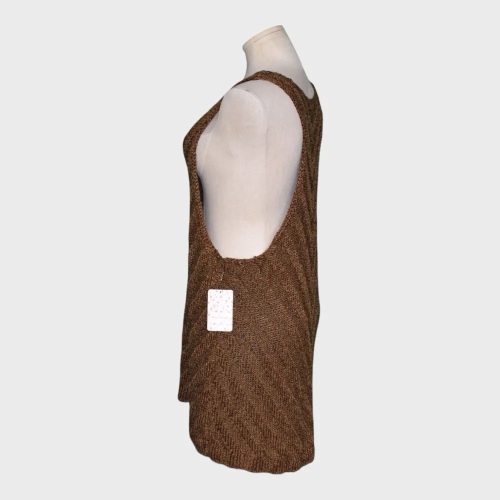 NWT Free People Chevron Sweater Tank Top